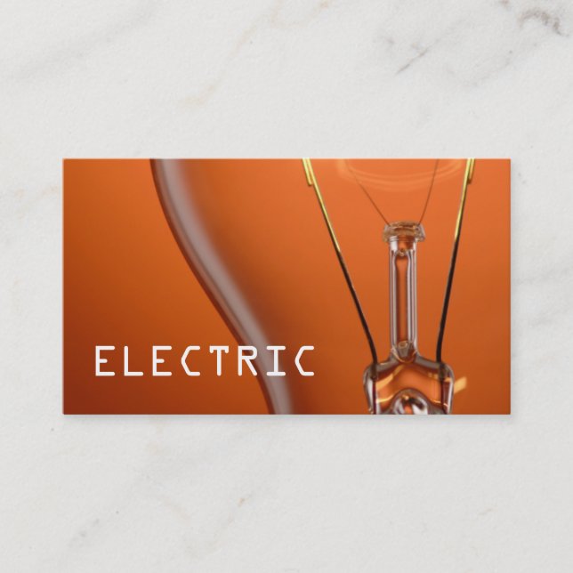 Elektriskt elektriskt Affärskort Visitkort (Framsida)