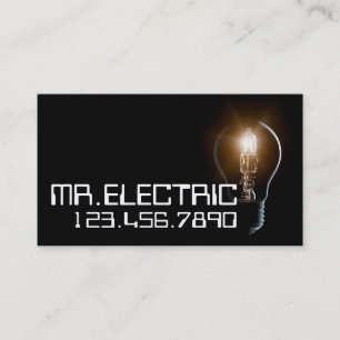Elektriskt, elektriskt Affärskort Visitkort