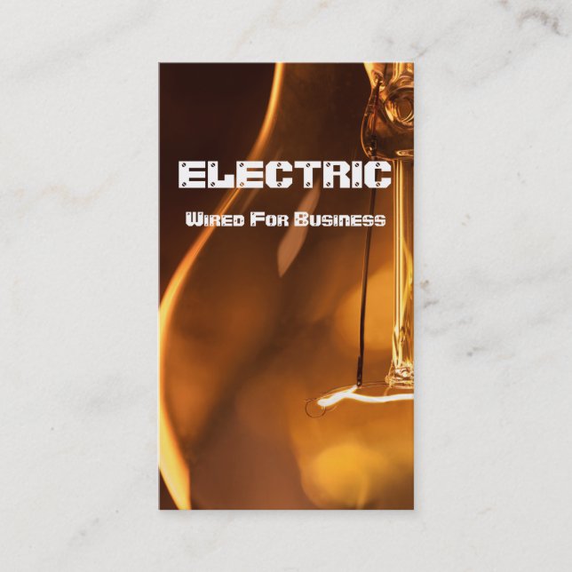 Elektriskt elektriskt Affärskort Visitkort (Framsida)