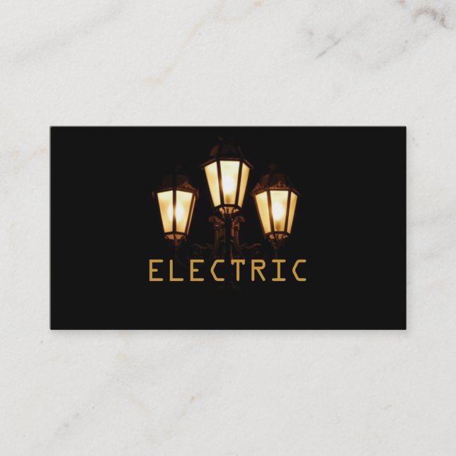 Elektriskt elektriskt Affärskort Visitkort (Framsida)