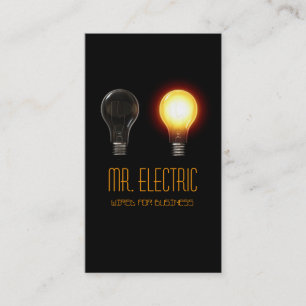 Elektriskt, elektriskt och elektriskt Affärskort Visitkort