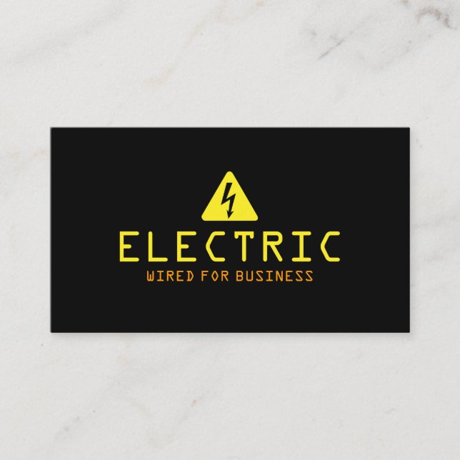 Elektriskt elverk visitkort (Framsida)