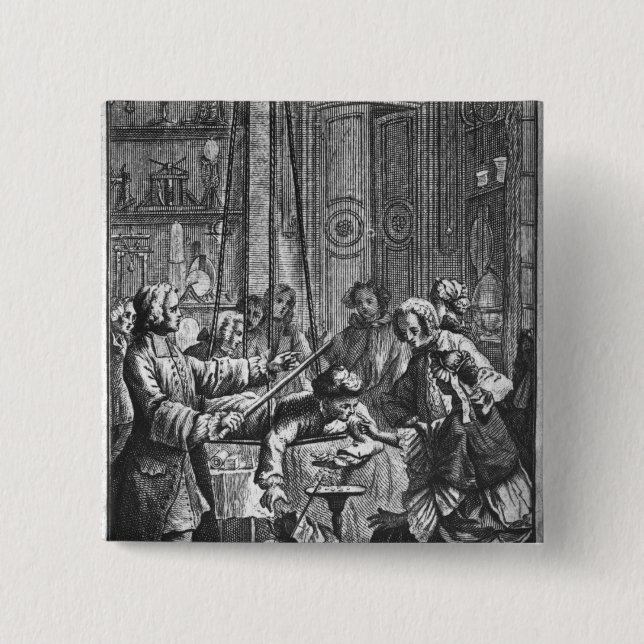 Elektriskt experiment som göras på en man knapp (Framsida)