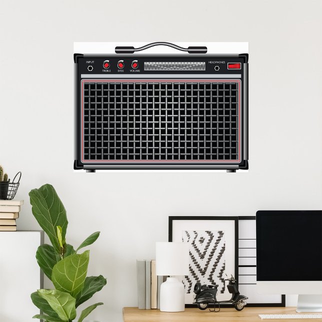Elektriskt gitarförstärkare poster (Skapare uppladdad)