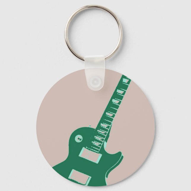Elektriskt gitarpart nyckelring (Framsida)