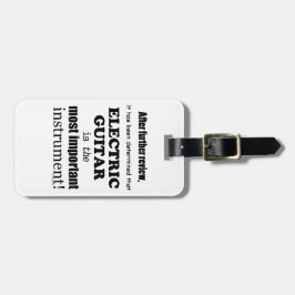 Elektriskt gitarr, det viktigaste instrumentet bagagebricka