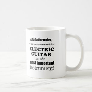 Elektriskt gitarr, det viktigaste instrumentet kaffemugg