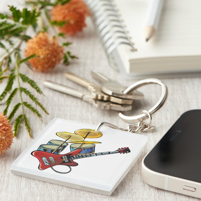 Elektriskt gitarr och elektriska trummor (Skapare uppladdad)