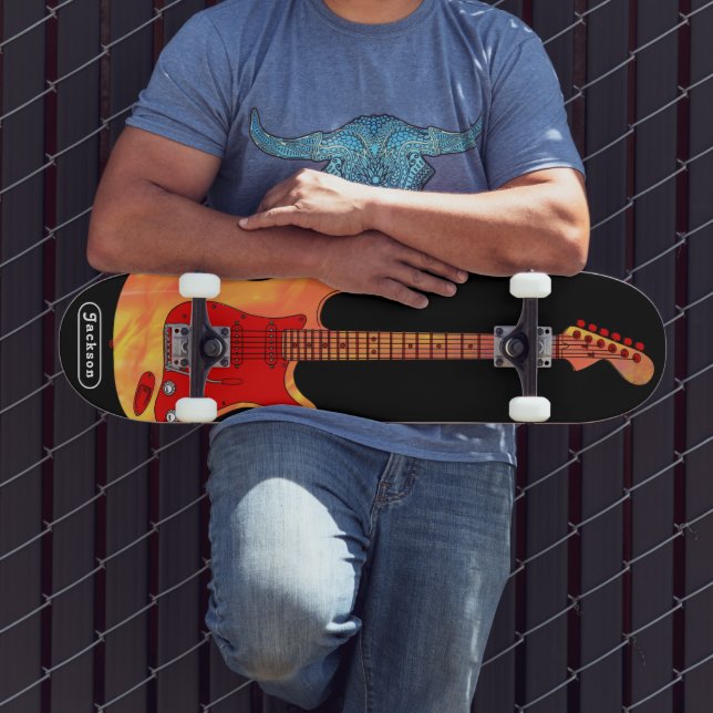 Elektriskt gitarr-Personlig Mini Skateboard Bräda 18,5 Cm (Utomhus 3)