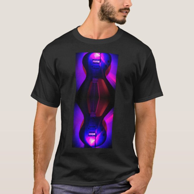 Elektriskt gitarr t shirt (Framsida)