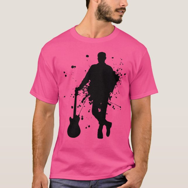 Elektriskt gitarr t shirt (Framsida)