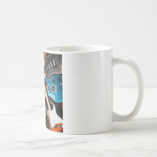 Elektriskt gitarrbegrepp kaffemugg