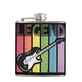 Elektriskt Guitar Legend Distress Typografi Fickplunta