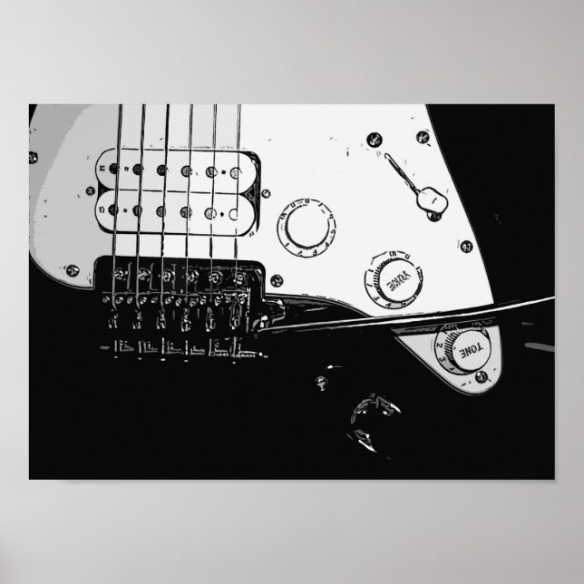 Elektriskt Guitar-Poster Poster (Framsidan)