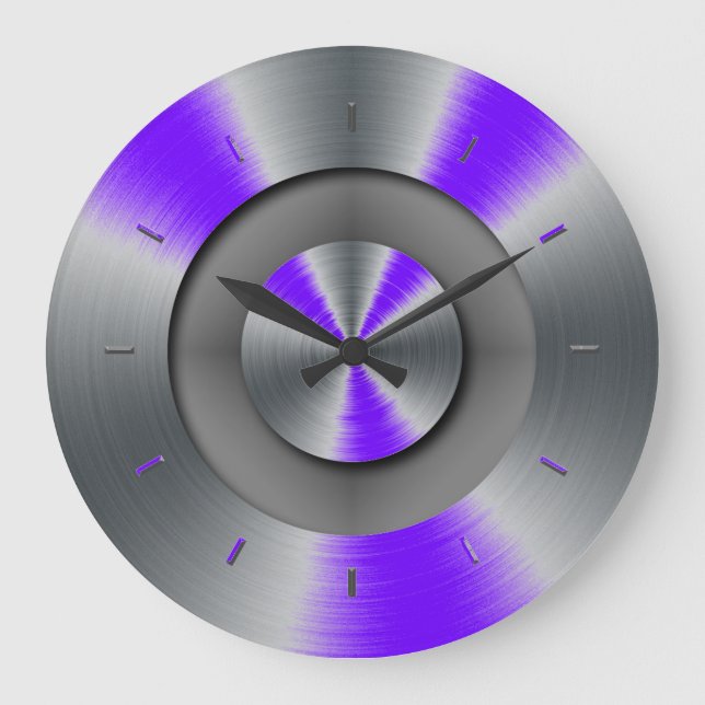 Elektriskt indigo-markerat komplettering av Färg Stor Klocka (Framsida)
