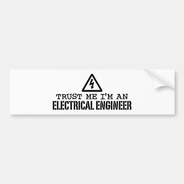 Elektriskt Ingenjör Bildekal (Framsidan)