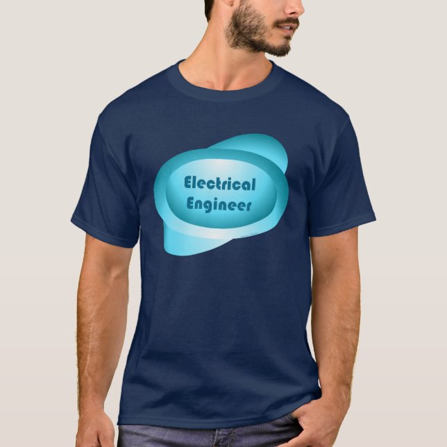 Elektriskt Ingenjör Blue T Shirt (Framsida)