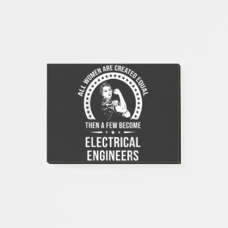 Elektriskt Ingenjör för kvinnor Skapas lika för kv Post-it Block