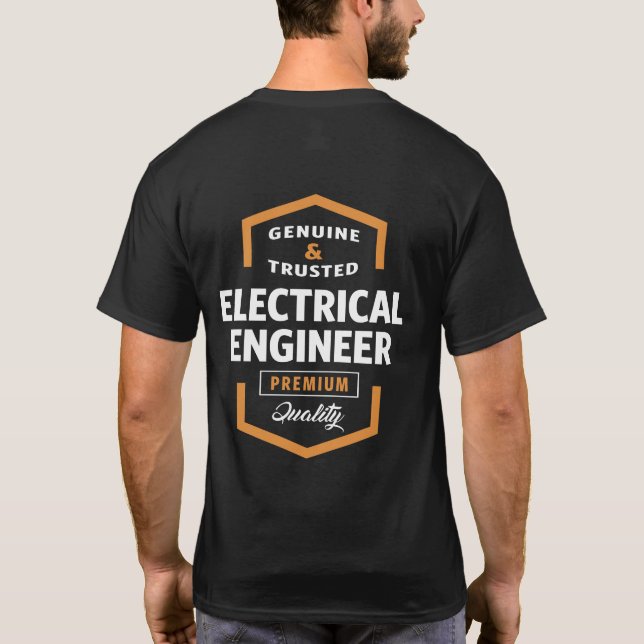 Elektriskt Ingenjör | Gift-idéer Tee Shirt (Baksida)