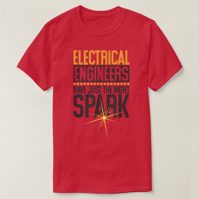 Elektriskt Ingenjör har bara Höger Spark, El T Shirt (Design framsida)