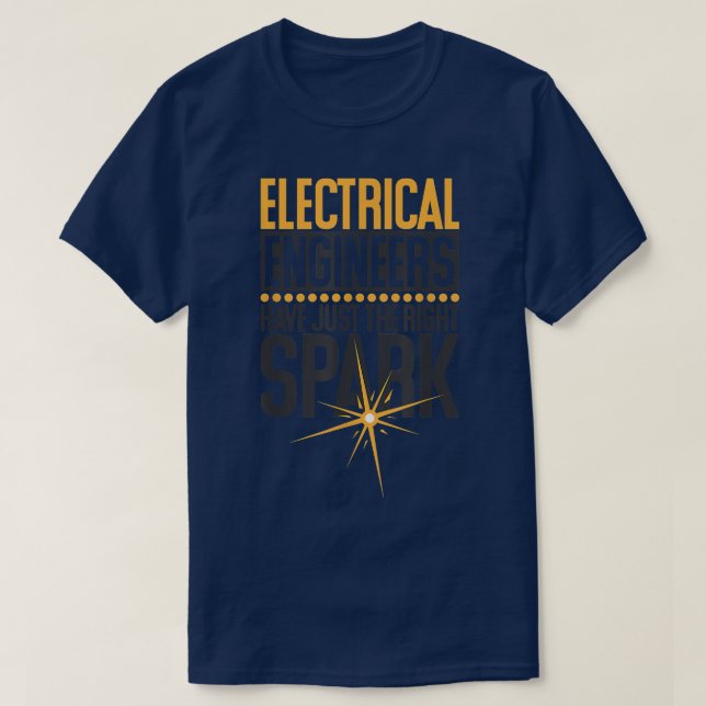 Elektriskt Ingenjör har bara Höger Spark, El T Shirt (Design framsida)