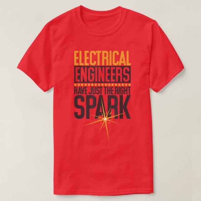 Elektriskt Ingenjör har bara Höger Spark, El T Shirt (Design framsida)