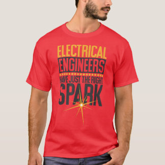 Elektriskt Ingenjör har bara Höger Spark, El T Shirt