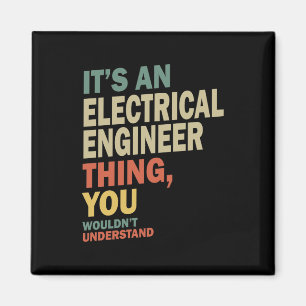 Elektriskt Ingenjör-jobb - titel-gåva Magnet