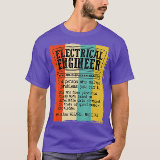 Elektriskt Ingenjör-lexikondefinition, underbart V T Shirt