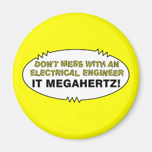 Elektriskt Ingenjör Megahertz Oval Magnet