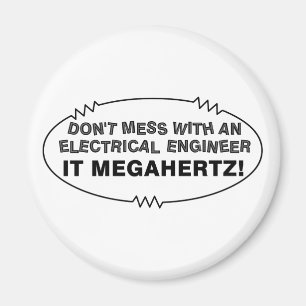 Elektriskt Ingenjör Megahertz Oval Magnet