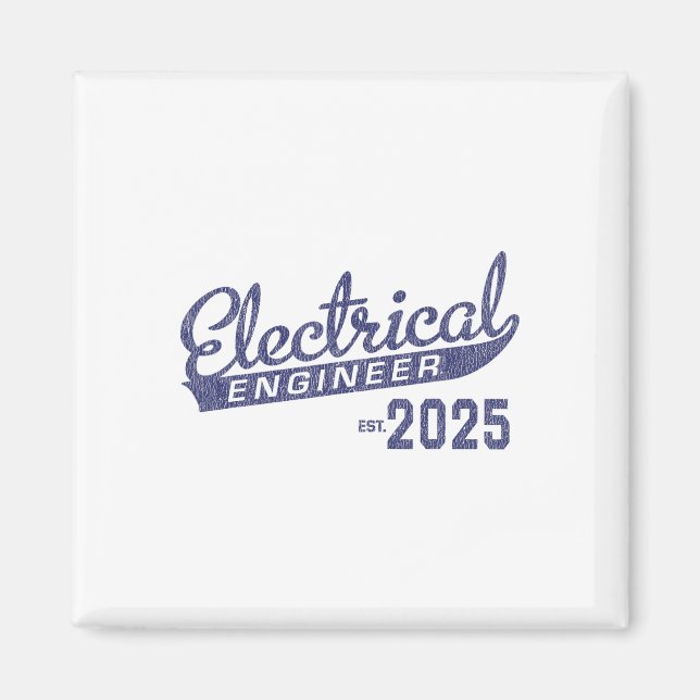 Elektriskt Ingenjör Studenten 2025 1 Magnet (Framsidan)