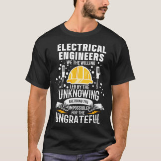 Elektriskt Ingenjör, vi den Willing Lineman Electr T Shirt