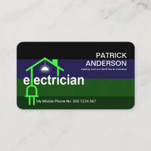 Elektriskt instickssystem i hemmet visitkort