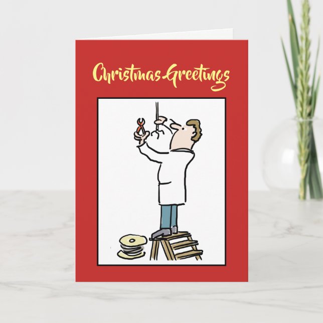 Elektriskt julkort helgkort (Framsida)