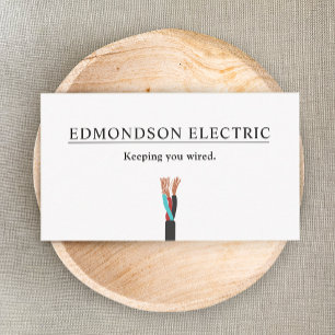 Elektriskt kabel visitkort