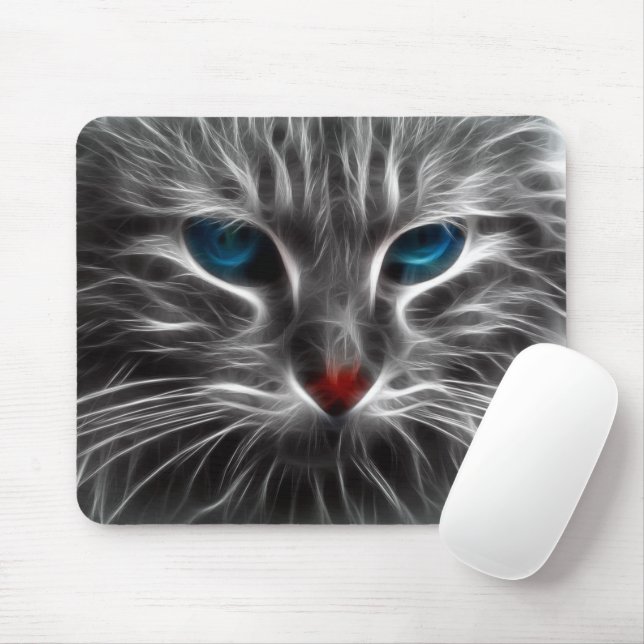 Elektriskt katt-Ansikte-musknapp Musmatta (Med mus)