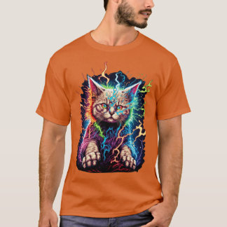 Elektriskt kattströmsdesign t shirt