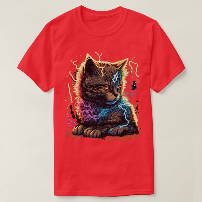 Elektriskt laddningsmönster1 t shirt (Design framsida)