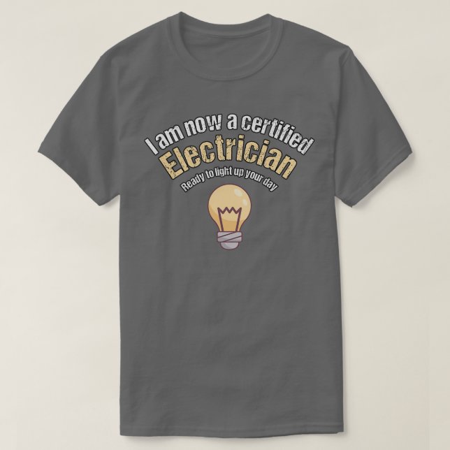 Elektriskt lärlingsprogram Studenten Gift Idea T Shirt (Design framsida)