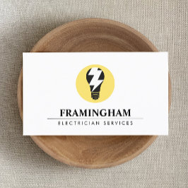 Elektriskt ljus Logotyp Visitkort