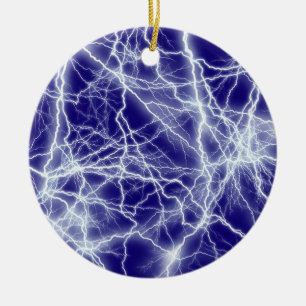 Elektriskt ljus Sparks Ceramic Round Ornament