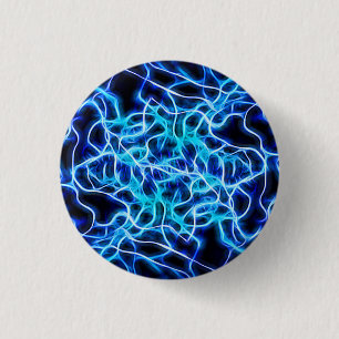 Elektriskt Neon Blue Tesla Coil Lightning Knapp