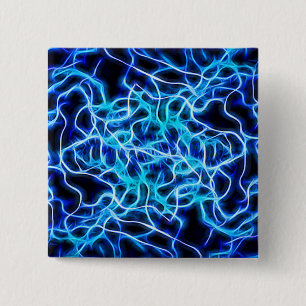 Elektriskt Neon Blue Tesla Coil Lightning Knapp