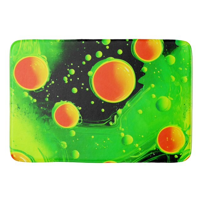 Elektriskt neonbubbeldoft badrumsmatta (Framsidan)