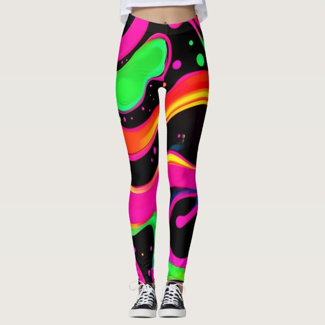 Elektriskt nyflytande plattor leggings (Framsida)