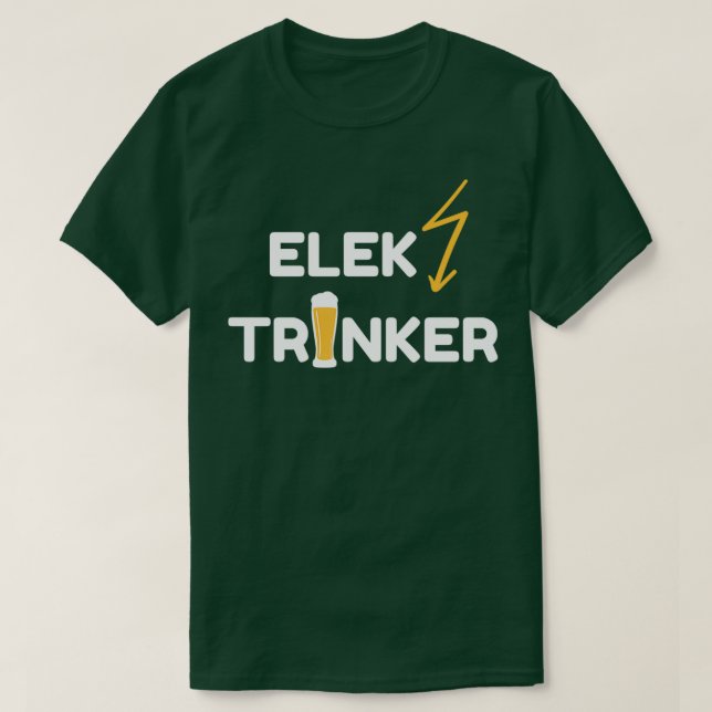 Elektriskt öl t shirt (Design framsida)