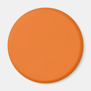 Elektriskt Orange i fast Färg Magnet