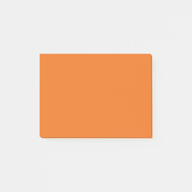 Elektriskt Orange i fast Färg Post-it Block (Framsida)