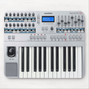 Elektriskt piano Mousepad, musikälskare Musmatta